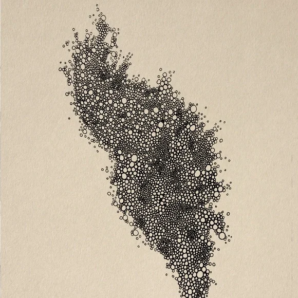 Abstract bubble drawing - Picture 2 of 2